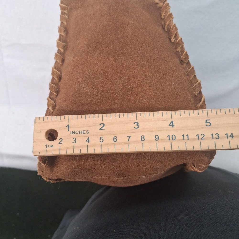 Haute Hippie Shoulder Bag Womens OS Whipstitch Shoulder Brown Suede NEW - Picture 7 of 8